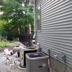exterior fan installation in utility area